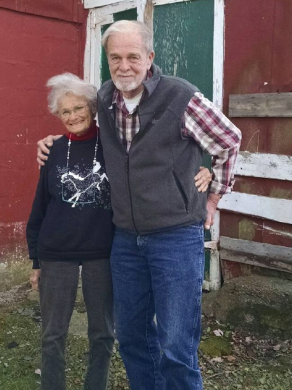 a person standing in front of a building