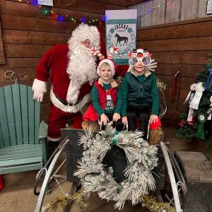 a group of people standing in front of a building
